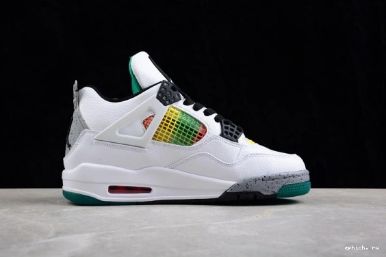 Cheap EP AQ9129-100 Jordan Green Rasta 4 Lucid AQ9129-100 Retro 0404